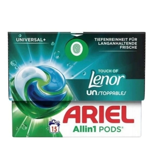Ariel all in 1 kapsułki do prania białego i koloru z Lenorem 15szt 316,5g