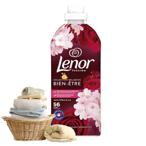 Lenor Jasmin& Rose płyn do płukania o zapachu jaśminu i róży 56pł 1176ml