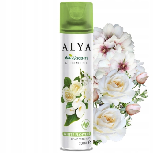 Alya White Flowers 300ml odświeżacz powietrza w sprayu zapach białe kwiaty