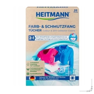 Heitmann Chusteczki do prania 20szt w opak.