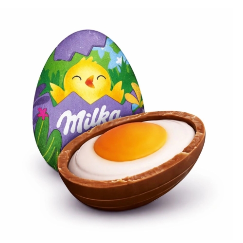 Milka Nascher Ei czekoladowe jajko z kremowym nadzieniem 31g Wielkanoc