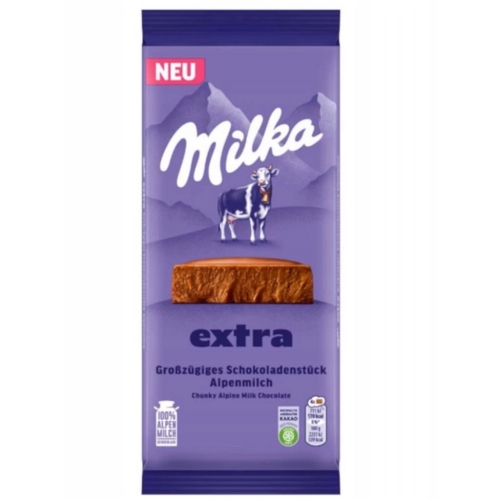Milka Extra Alpenmilch - czekolada mleczna 100% alpejskiego mleka 190g