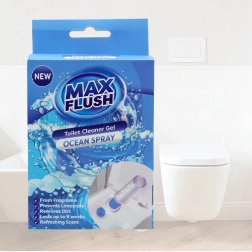 Max Flush żelowe kleksy czyszczące do toalety Ocean 45ml na 6 tygodni