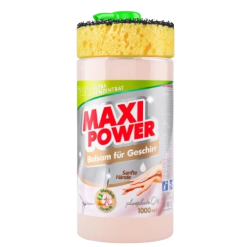 Maxi Power Balsam płyn do naczyń delikatny dla rąk z gąbką 1,0l