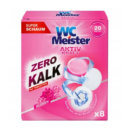 Wc Meister tabletki do czyszczenia toalety o kwiatowym zapachu 8szt 160g