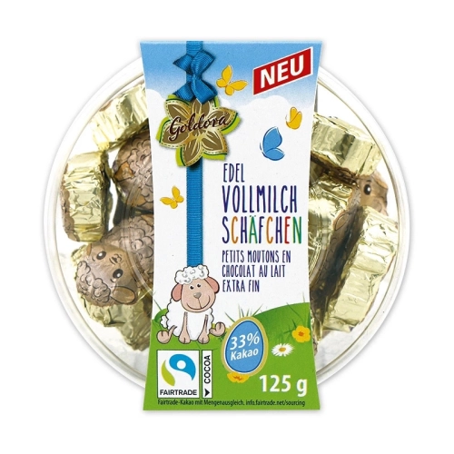 Goldora Edelvollmilch Schafchen owieczki mleczne czekoladki 125g