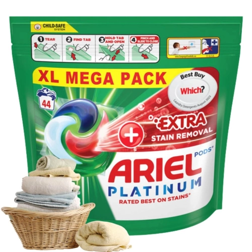Ariel platinum Pods kapsułki do prania z odplamiaczem 44szt 1020,8g