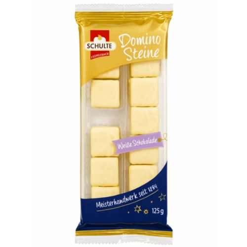 Schulte Domino Steine Biała Czekolada 125 g Niemieckie Pierniki Premium