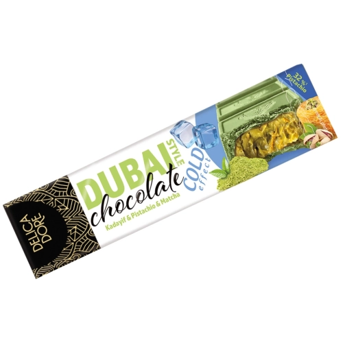 Dubai Style Chocolate Cold Effect czekolada z pistacjami,kadaif MATCHA 70g