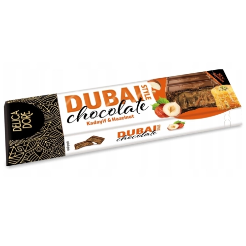 Delicadore Dubai czekolada dubajska z orzechami laskowymi i kadaif 70g