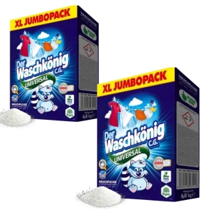 Der Waschkonig uniwersalny proszek do prania kolor i biały 100pr 6kg x2