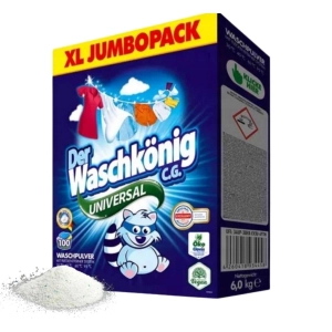 Der Waschkonig uniwersalny proszek do prania kolor i biały 100pr 6kg x2