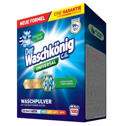 Der Waschkonig uniwersalny proszek do prania kolor i biały 100pr 6kg