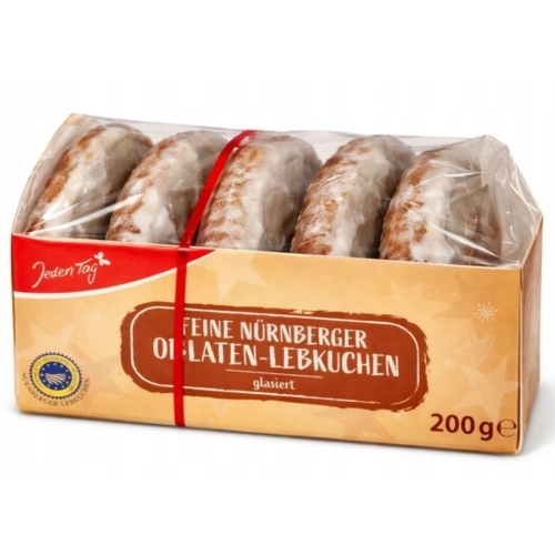 Nürnberger Oblaten Lebkuchen glazurowane 200g tradyc. niemieckie pierniki