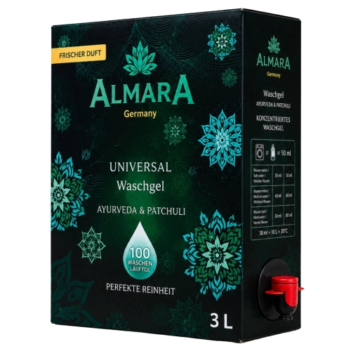 Almara Universal Waschgel Ayurveda & Patchuli 3L żel do prania na 100 prań