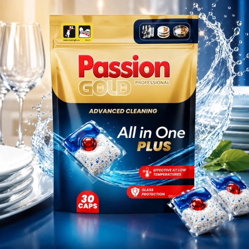 Passion Gold Professional All in One PLUS kapsułki do Zmywarki 30 szt. 420g