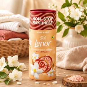 Lenor Jasmine & White Cedar granulki perełki do prania jaśmin i biały cedr