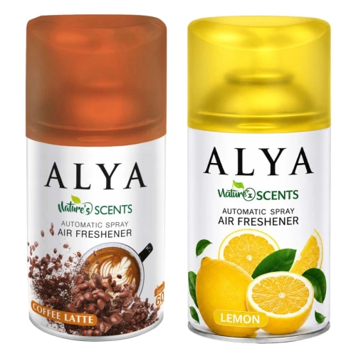 Alya Lemon cytryna i Coffee Lattee kawa odświeżacze powietrza 2x 250ml