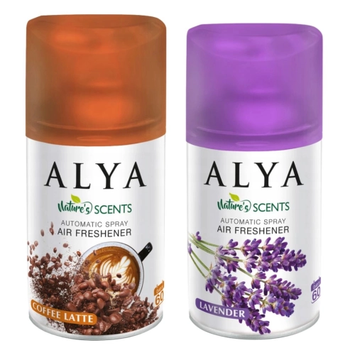 Alya Coffee Lattee kawa i Lavernder lawenda odświeżacze powietrza 2x 250ml