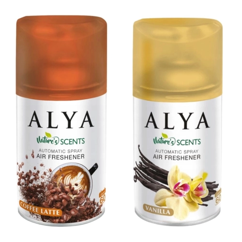 Alya Coffee Lattee kawa i Vanilla wanilia odświeżacze powietrza 2x 250ml