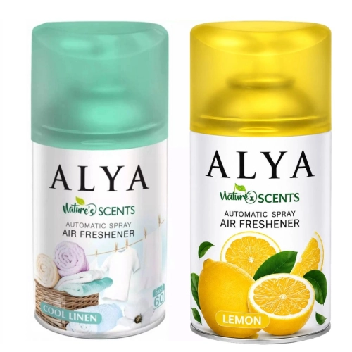 Alya Cool linen pranie i Lemon cytryna odświeżacze powietrza 2x 250ml