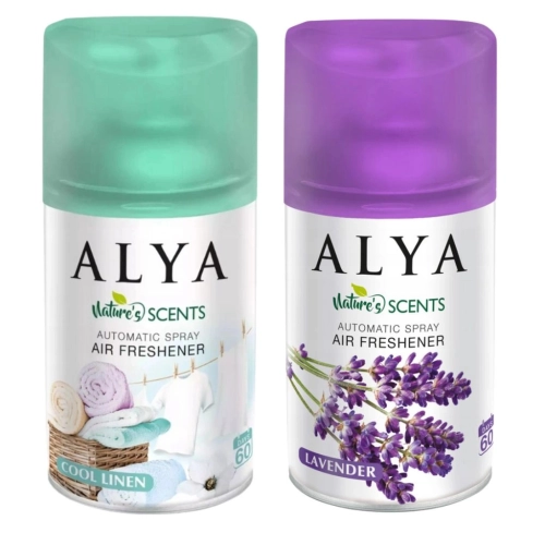 Alya Cool linen pranie i Lavnder lawenda odświeżacze powietrza 2x 250ml