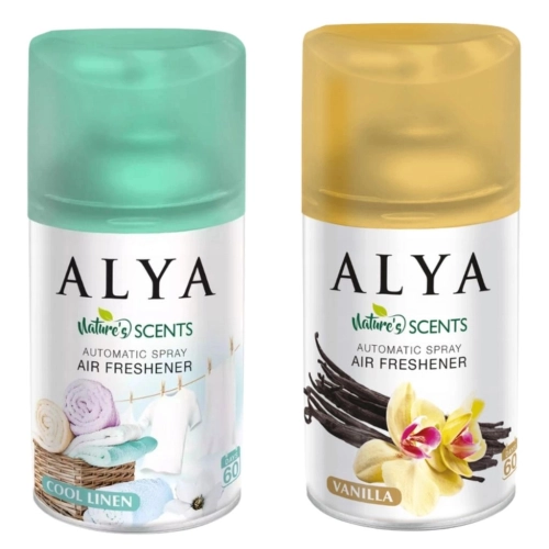 Alya Cool linen pranie i Vanilla wanilia odświeżacze powietrza 2x 250ml