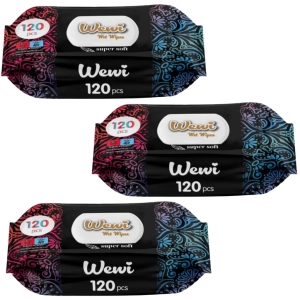 Chusteczki nawilżane Wewi Dream 3x 120szt.dubajski zapach,delikatne miekkie