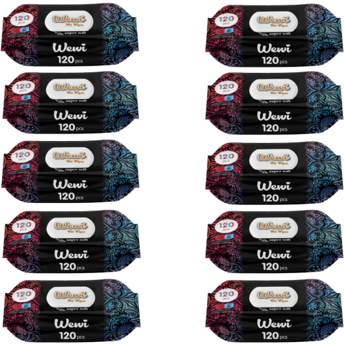 Chusteczki nawilżane Wewi Dream 10x 120szt. dubajski zapach,delikatne