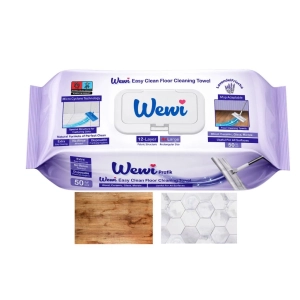 Mokre Wkłady do Mycia Podłóg Wewi Pratik Easy Clean 2x 50szt lawendowe