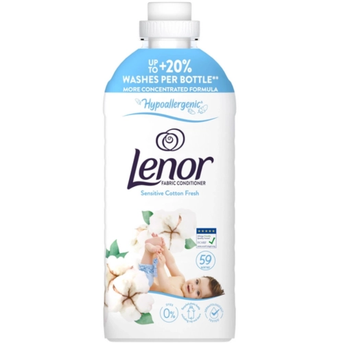 Lenor Sensitive Cotton hypoalergiczny płyn do płukania 1239ml 59 prań