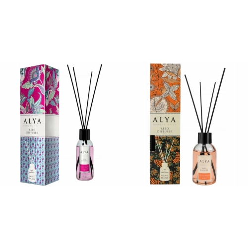Alya patyczki zapachowe odświeżacz Sweet Splash i Tropic Breeze 100ml x2