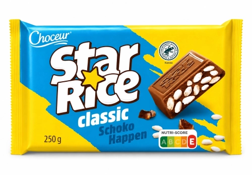 Star Rice Classic Schoko Happen 250g chrupiące ryż w mlecznej czekoladzie
