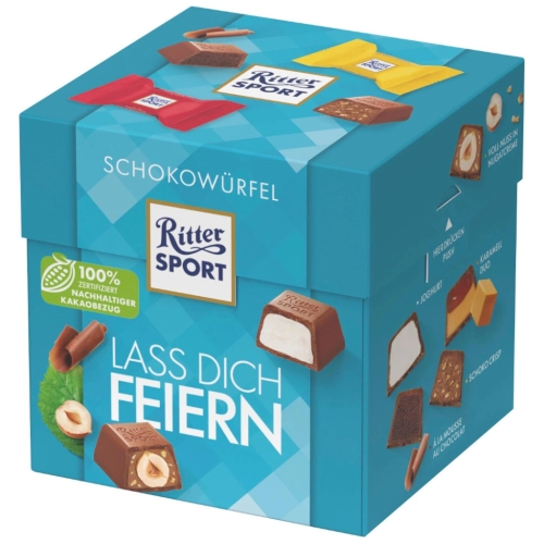 Ritter Sport Schokowürfel Lass Pralinki Czekoladowe Mix Smaków 176 g