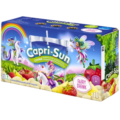 Capri Sun Fairy Drink 10 x 200ml napój dla dzieci Magiczna Kraina Wróżek