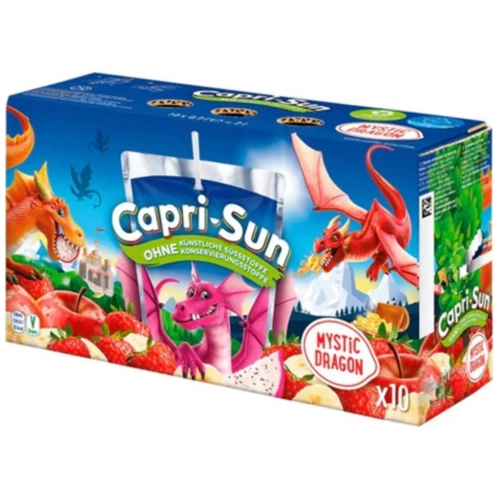 Capri-Sun Mystic Dragon 10 x 200ml napój wieloowocowy dla dzieci ze słomką