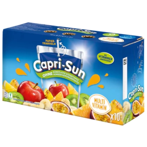 Capri-Sun Multivitamin 10 x 200ml napój wieloowocowy z witaminami i słomką
