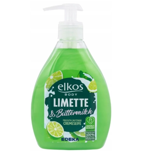 Elkos kremowe mydło w płynie z Limonką i Maślanką 500 ml