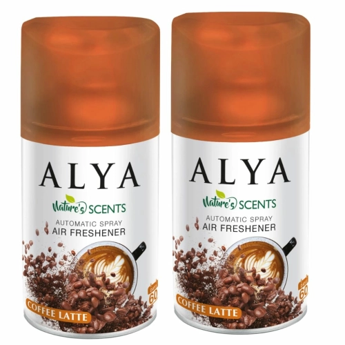 Alya Coffee Lattee odświeżacz powietrza w sprayu i do automatów 250ml x2