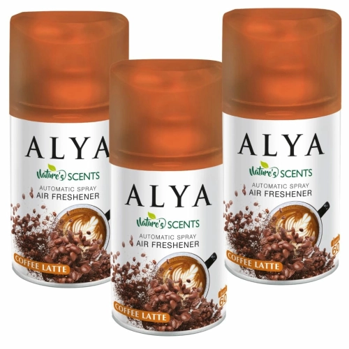 Alya Coffee Lattee odświeżacz powietrza w sprayu i do automatów 250ml x3
