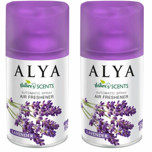 Alya Lawenda odświeżacz powietrza w sprayu/automatów 60dni/250ml x2