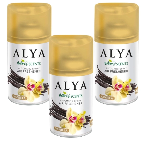 Alya Wanilia odświeżacz powietrza w sprayu/ do automatów 60dni/250ml x3
