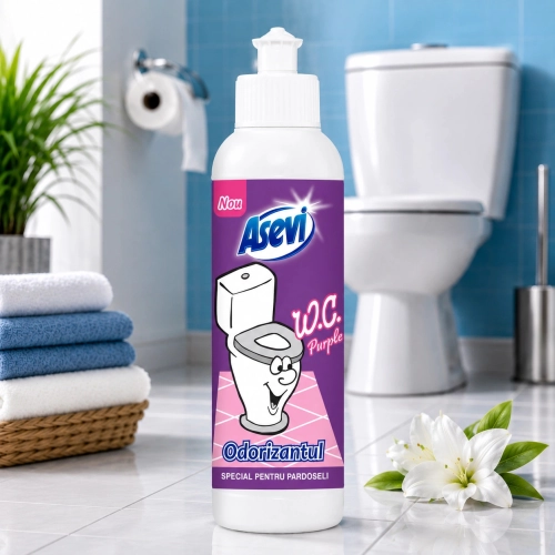 Asevi odświeżacz do podłóg w łazience i toalecie w płynie Purple 200ml
