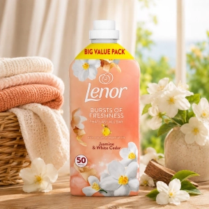 Lenor Jasmine & White Cedar płyn do płukania tkanin 50pł. 1,65l