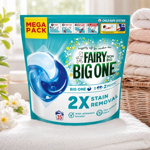 Fairy Non Bio Big One sensitive kapsułki do prania dla dzieci 35szt 1389,5g