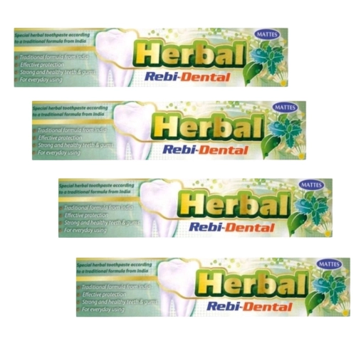 4x Mattes Rebi- Dental pasta do zębów ziołowa Herbal 100g