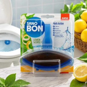Sano Bon Lemon Scented – zawieszka do WC Multi-Action 55g zapach cytryny
