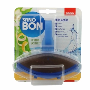 Sano Bon Lemon Scented – zawieszka do WC Multi-Action 55g zapach cytryny