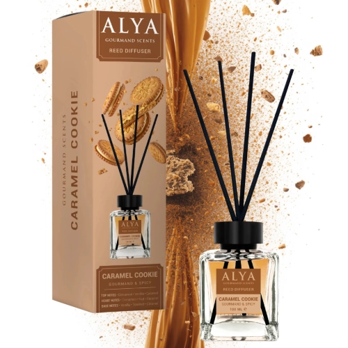 ALYA Gourmand Caramel Cookie 100ml Patyczki Zapachowe Karmelowe Ciasteczko