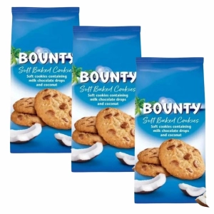 Bounty Cookies ciasteczka z kokosem i kawałkami mlecznej czekolady 180g x3